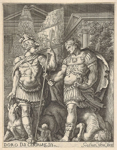 Two Roman Soldiers, 17th century. Creator: Giovanni Francesco Venturini