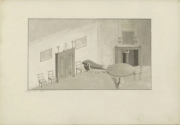 Room in Amersfoort, 1840. Creator: Anon