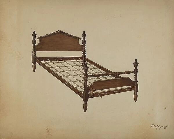 Rope Bed, c. 1939. Creator: Walter G. Capuozzo