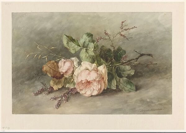Roses, 1853-1892. Creator: Marguerite Roosenboom