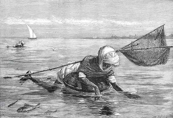 The Royal Visit to India: Pala Fishermen on the Indus, 1876. Creator: Unknown