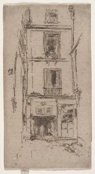 Rue des Bons Enfants, Tours. Creator: James McNeill Whistler (American, 1834-1903)
