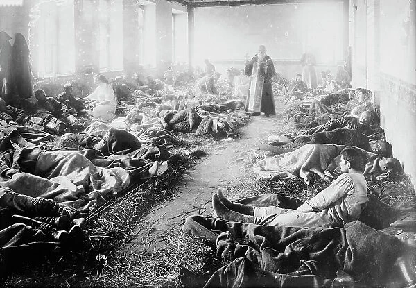 Russian Service in Suwalki Hospital, between 1914 and c1915. Creator: Bain News Service