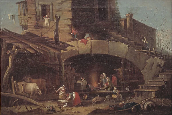 Rustic Scene, 1784-1834. Creator: Antonio Diziani