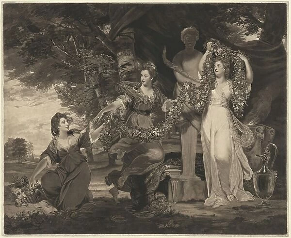 A Sacrifice to Hymen (Three Daughters of Sir William Montgomery), 1776. Creator: Thomas Watson