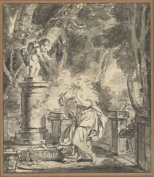 Sacrifice to Love, c. 1766. Creator: Jean-Baptiste Greuze