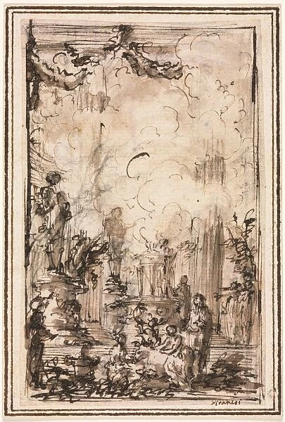 Sacrificial Offering in a Temple, after 1750. Creator: Giovanni Battista Piranesi (Italian