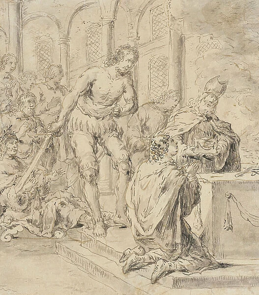 Sacrificial Scene, between 1596 and 1674. Creator: Leonard Bramer