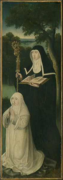 Saint Gertrude of Nivelles and an Augustinian Canoness, 1525  /  50. Creator: Unknown
