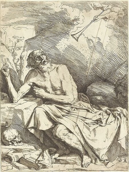 Saint Jerome Hearing the Trumpet of the Last Judgment, 1621. Creator: Jusepe de Ribera