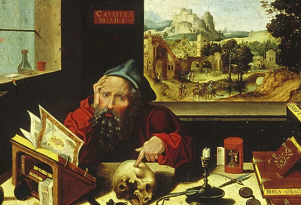 Saint Jerome in His Study, c1530. Creator: Pieter Coecke van Aelst