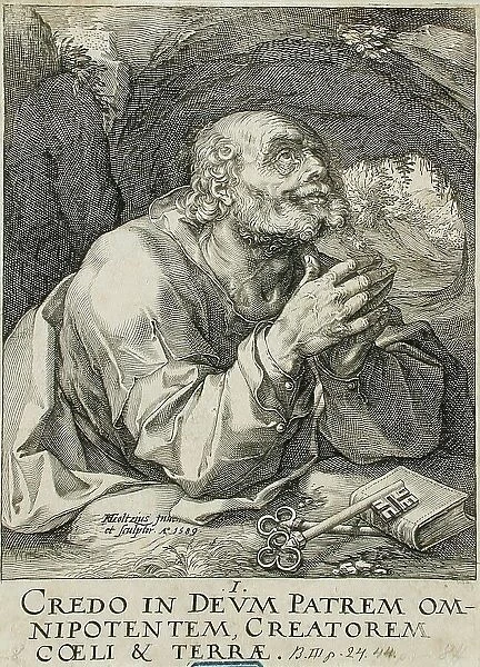 Saint Peter, 1589. Creator: Hendrik Goltzius