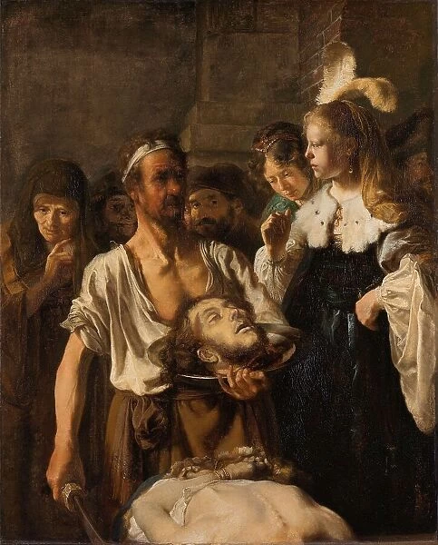 Salome receives the head of John the Baptist, c.1640-c.1645. Creator: Circle of Rembrandt van Rijn