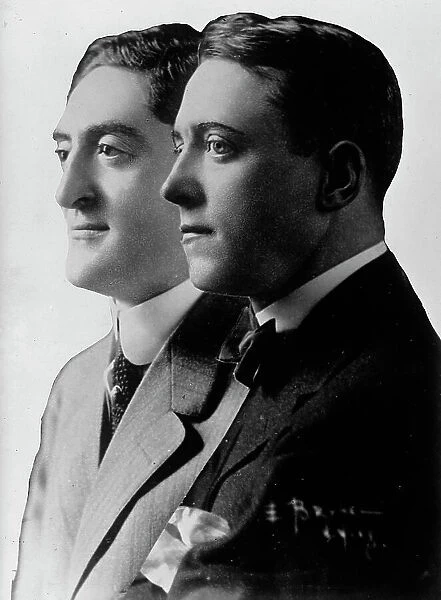 Sam H. Harris, Left, with George M. Cohan, 1917. Creator: Unknown