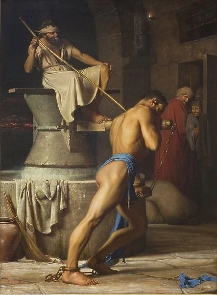 Samson and the Philistines, 1863. Creator: Carl Bloch