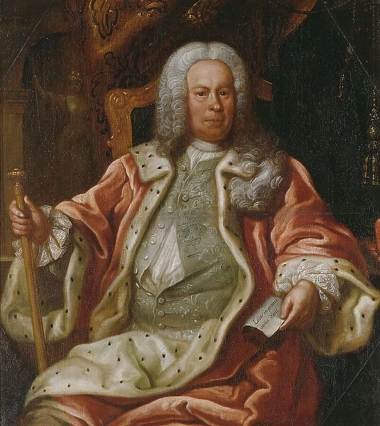 Samuel Åkerhielm af Margretelund d.y. 1684-1768, 18th century. Creator: Lorens Pasch the Elder