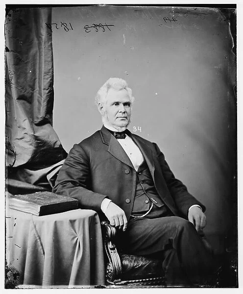 Samuel Plummer Morrill of Maine, between 1860 and 1875. Creator: Unknown