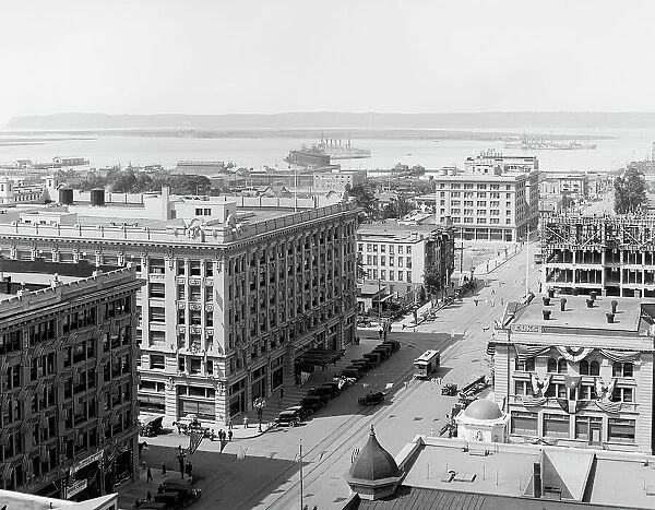 San Diego, Calif. and bay from U.S. Grant Hotel, c.between 1910 and 1920. Creator: Unknown