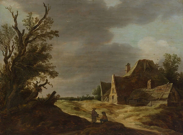 Sandy Road with a Farmhouse, 1627. Creator: Jan van Goyen