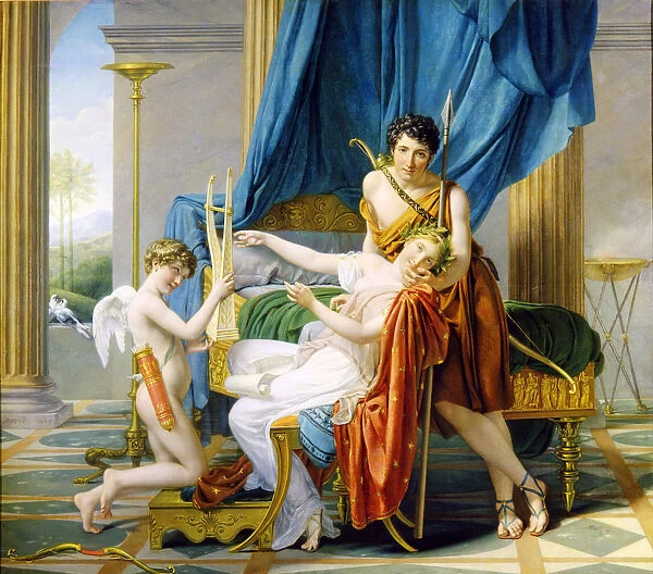 Sappho, Phaon and Cupid, 1809. Artist: Jacques-Louis David