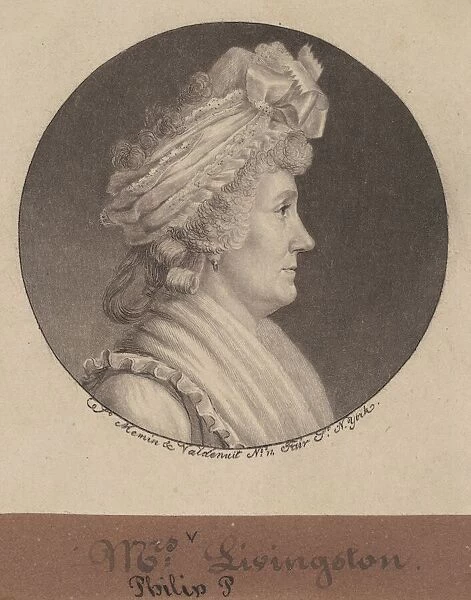 Sarah Johnson Livingston, 1797. Creator: Charles Balthazar Julien Fé