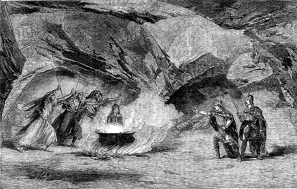 Scene from 'Macbeth', at the Princess Theatre, 1858. Creator: Smyth. Scene from 'Macbeth', at the Princess Theatre, 1858. Creator: Smyth
