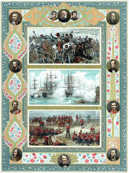 Scenes from British military engagements, c1887