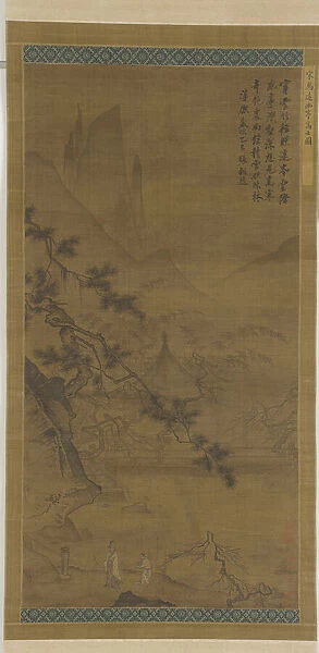 Scholar Approaching Secluded Pavilion, Ming dynasty, 15th-16th century. Creator: Unknown