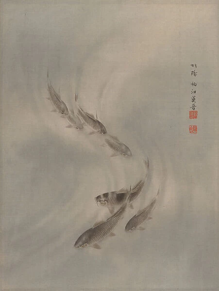 School of Fishes, ca. 1890-92. Creator: Seki Shuko