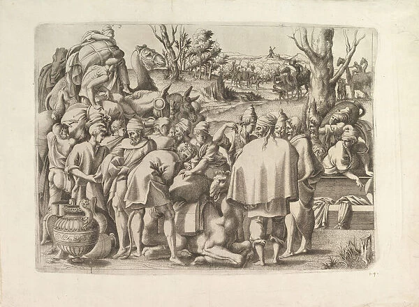 Search through the Luggage of Josephs Brother, ca. 1545. Creator: Unknown