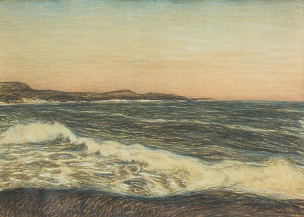 Seashore and Ground-Swell, late 19th-early 20th century. Creator: Karl Nordström