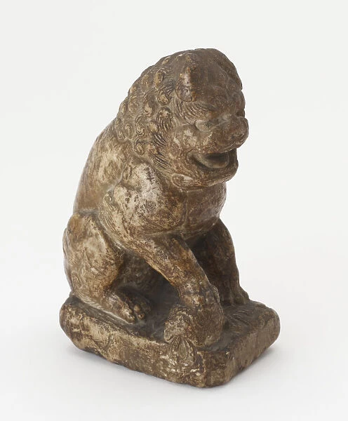 Seated lion, Ming dynasty or Qing dynasty, 1368-1911. Creator: Unknown