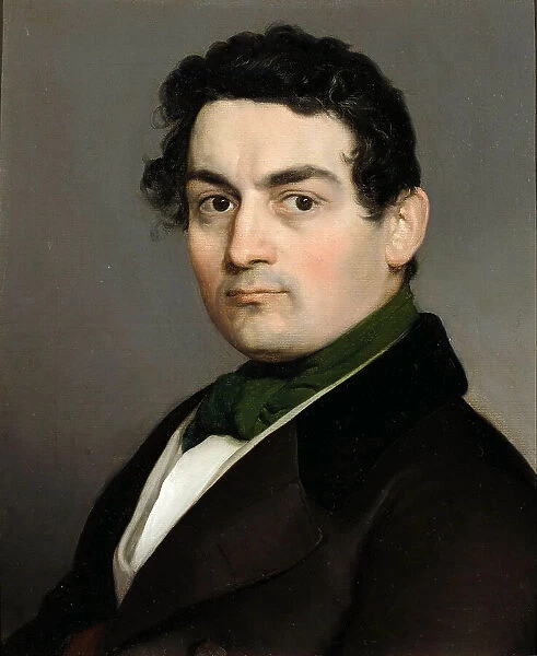 Self-Portrait, 1840. Creator: Scaramuzza, Giovanni (1818-?)