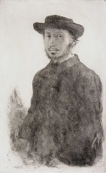 Self-Portrait, 1857. Creator: Edgar Degas