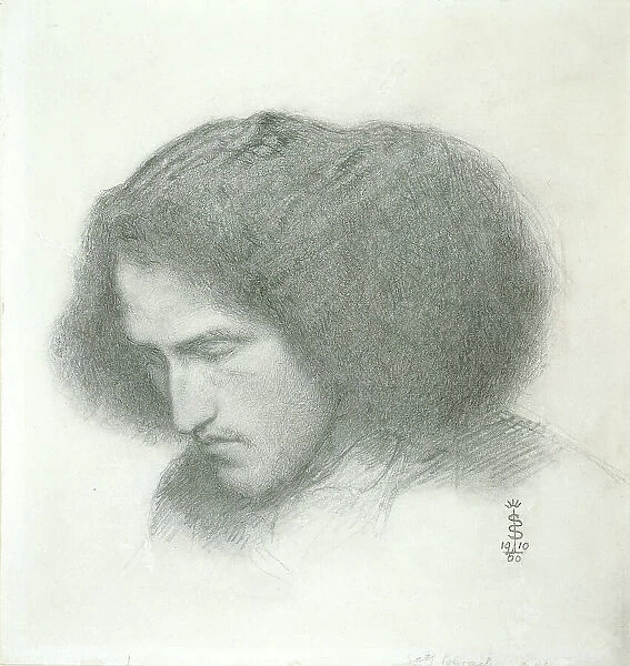 Self-Portrait, 1860. Creator: Simeon Solomon