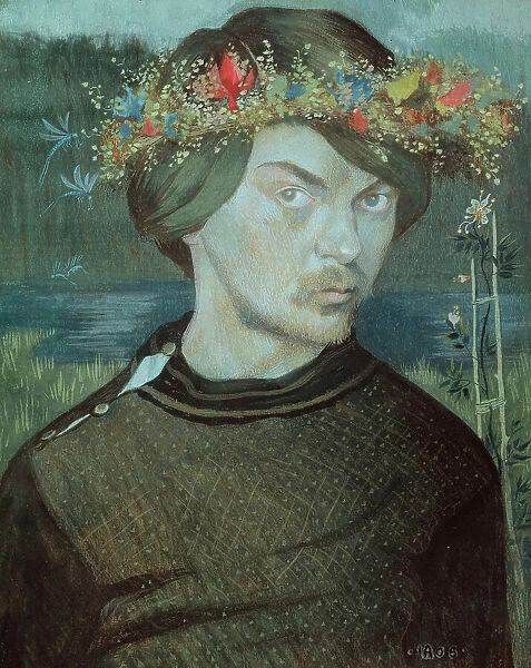 Self-portrait, 1906. Creator: Ivar Arosenius