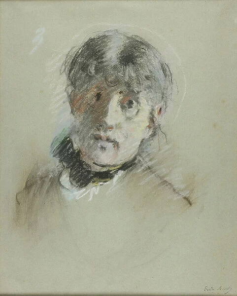 Self-Portrait, c. 1885. Creator: Berthe Morisot