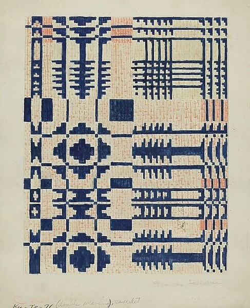 Shaker Coverlet, 1935 / 1942. Creator: Martha Sancher