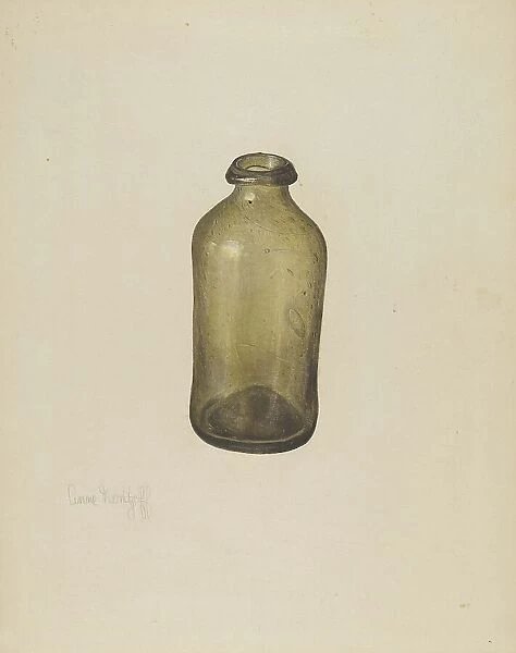 Shoe Blacking Bottle, c. 1940. Creator: Anne Nemtzoff
