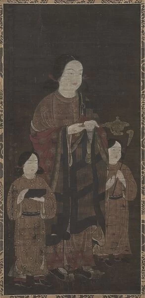 Shotoku Taishi and His Sons, 1300s. Creator: Unknown