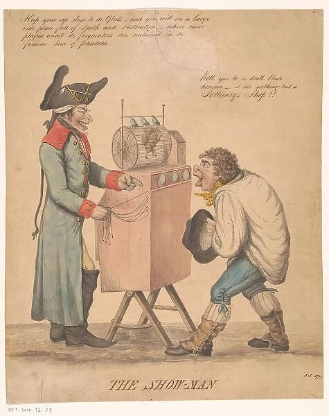 The Show-man, 1799. Creator: Monogrammist J.A