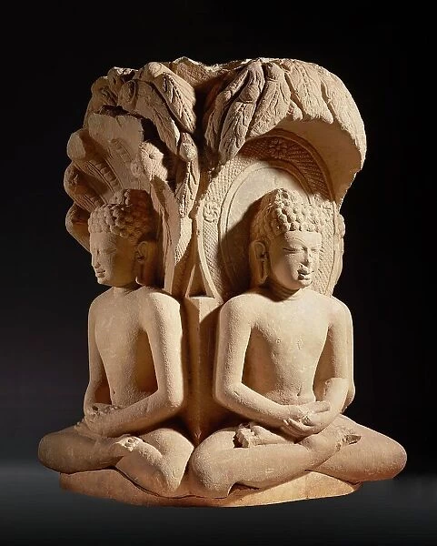 Shrine with Four Jinas (Rishabhanatha [Adinatha]), Parshvanatha, Neminatha, and Mahavira), c.600. Creator: Unknown