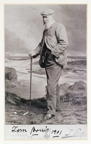 Signed photograph of Tom Morris, British, 1901