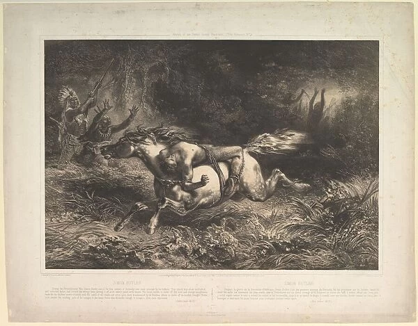 Simon Butler (Indian Trails, vol. II), 1852. Creator: Jean Francois Millet