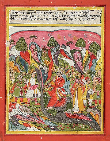 Sindhu Ragaputra, Son of Shri Raga, Folio from a Ragamala (Garland of Melodies), c1775. Creator: Unknown