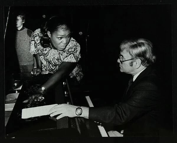Singer Carrie Smith with her pianist Lou Stein, Forum Theatre, Hatfield, Hertfordshire, 1978