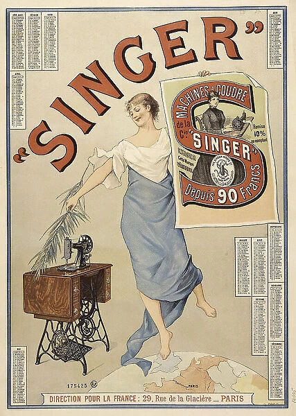 Singer Machines, 1891. Creator: Anonymous