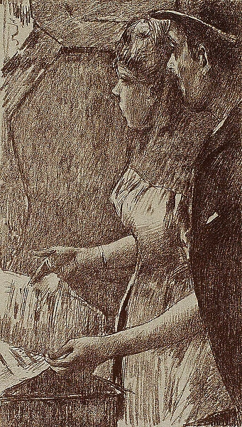 Singer Waiting, 1889–90. Creator: Georges William Thornley