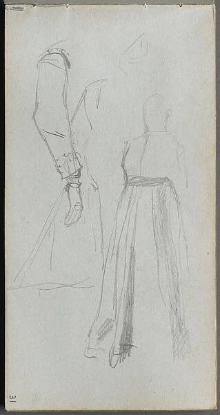 Sketchbook, page 31: Study of Figures. Creator: Ernest Meissonier (French, 1815-1891)