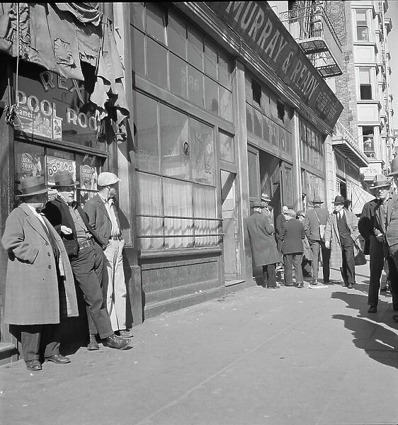 Skid Row, Howard Street, San Francisco, California, 1937. Creator: Dorothea Lange